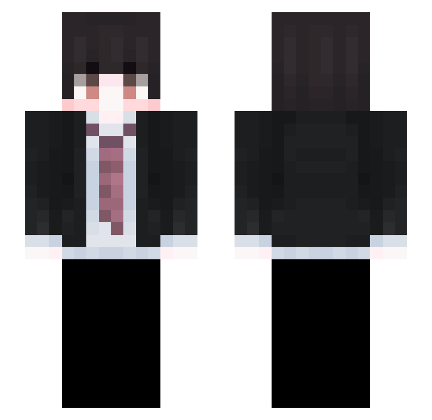 bradwitha6 Minecraft skin, front and back view