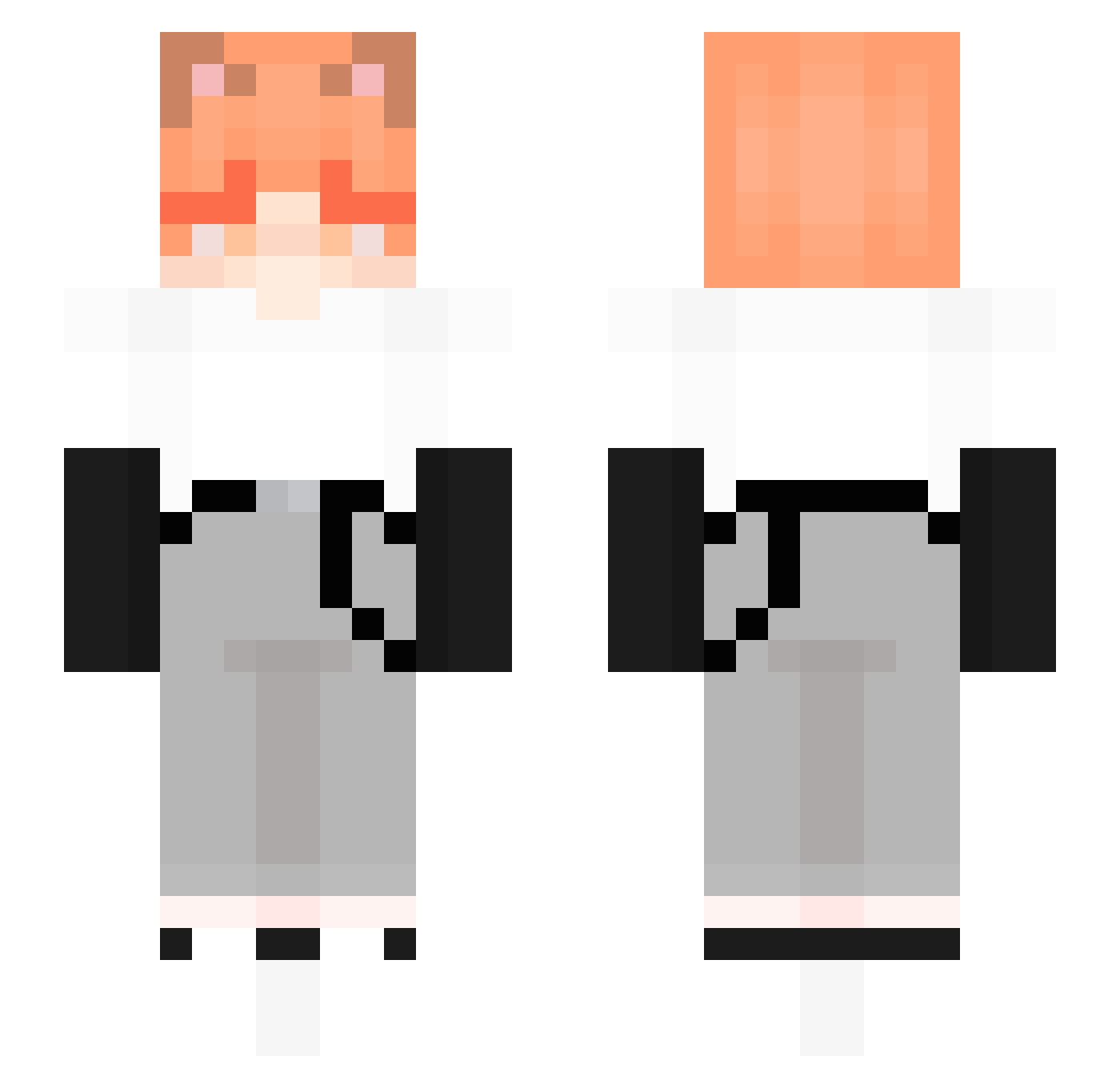 Smilely_SM Minecraft skin, front and back view