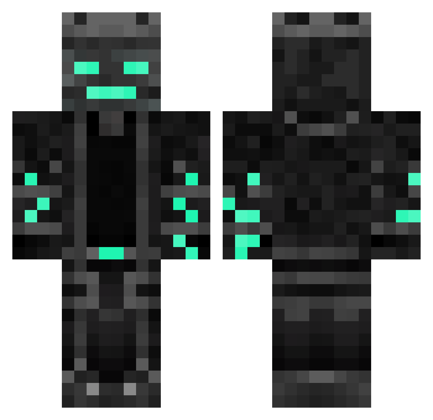Nosey__ Minecraft skin, front and back view