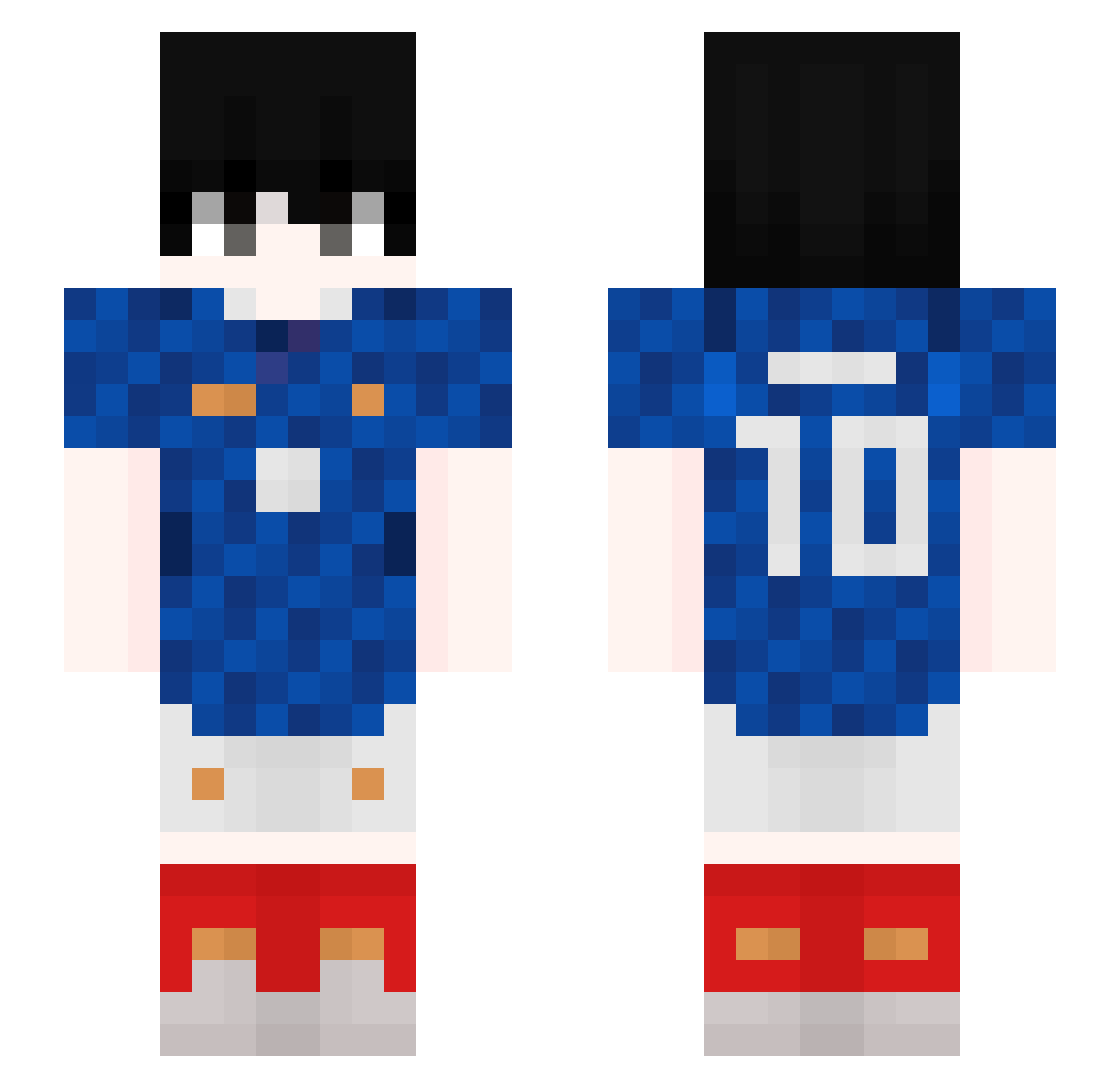FLOPPCAT0327 Minecraft skin, front and back view
