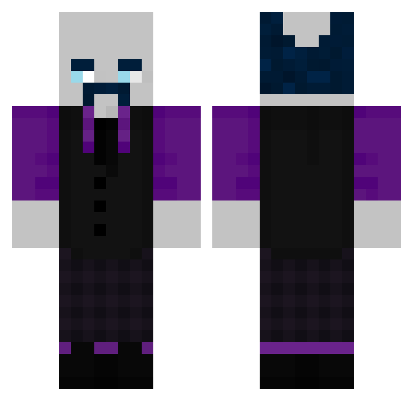 Henry09112011 Minecraft skin, front and back view