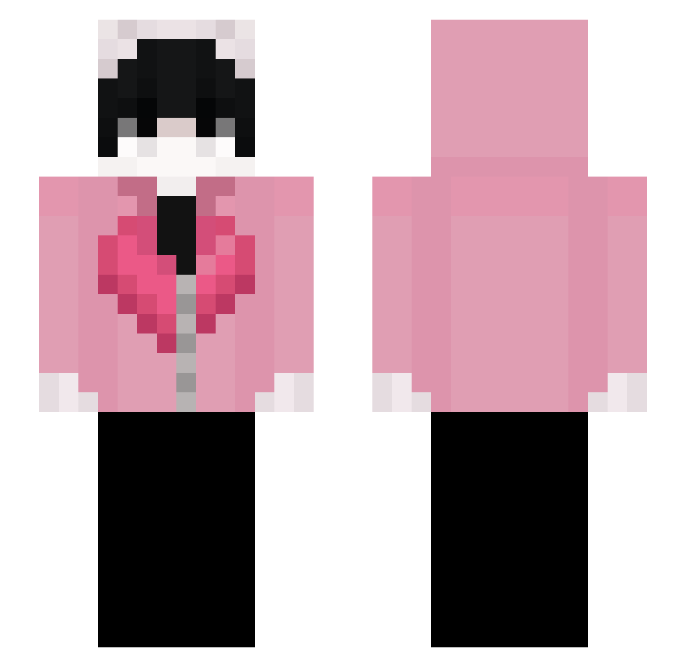 wzanny_ Minecraft skin, front and back view