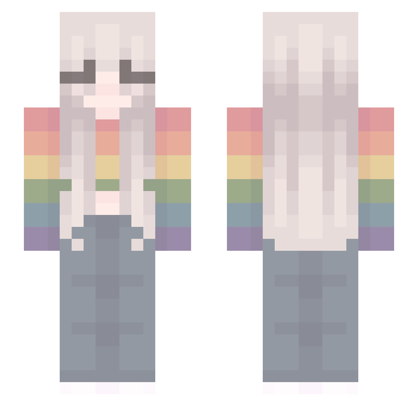 ryanys Minecraft skin, front and back view
