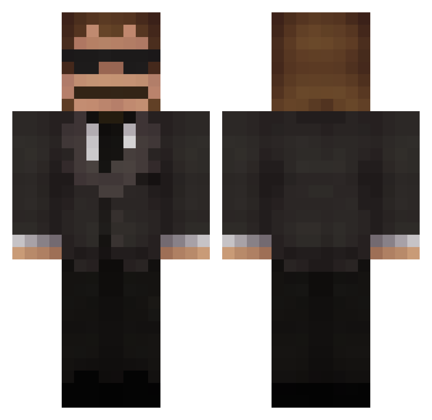NotRolink Minecraft skin, front and back view