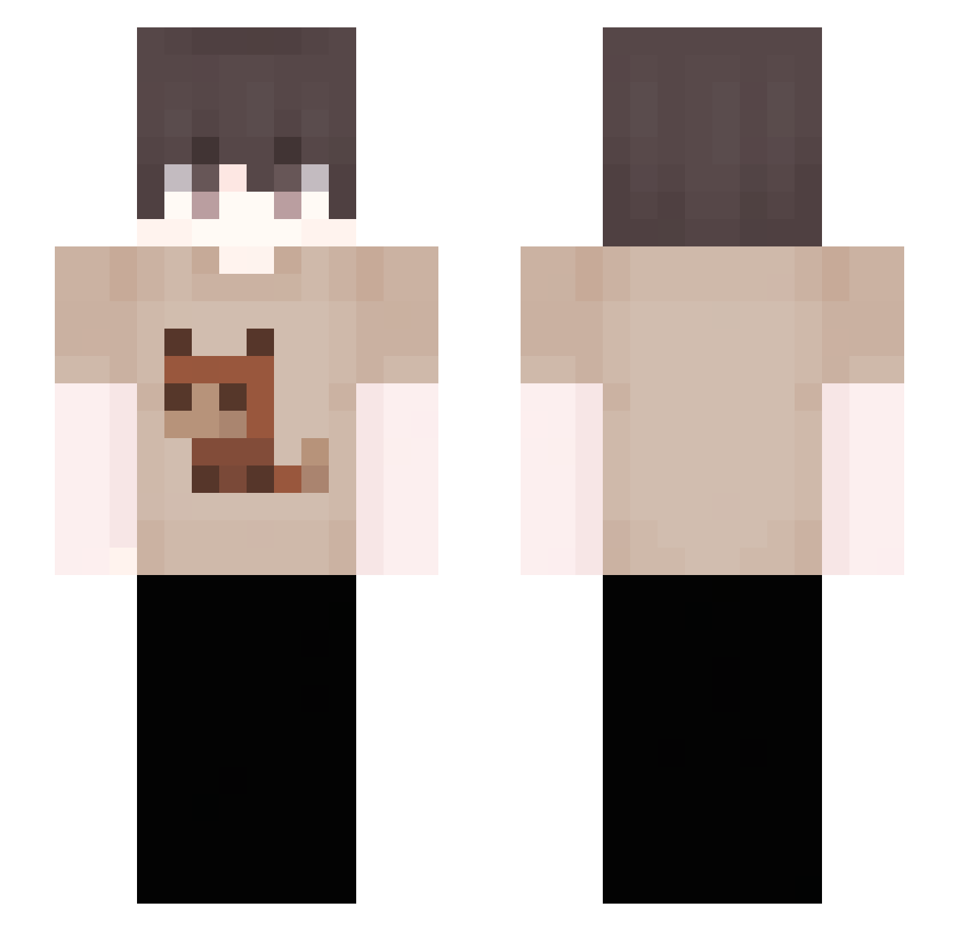 rehmedies Minecraft skin, front and back view