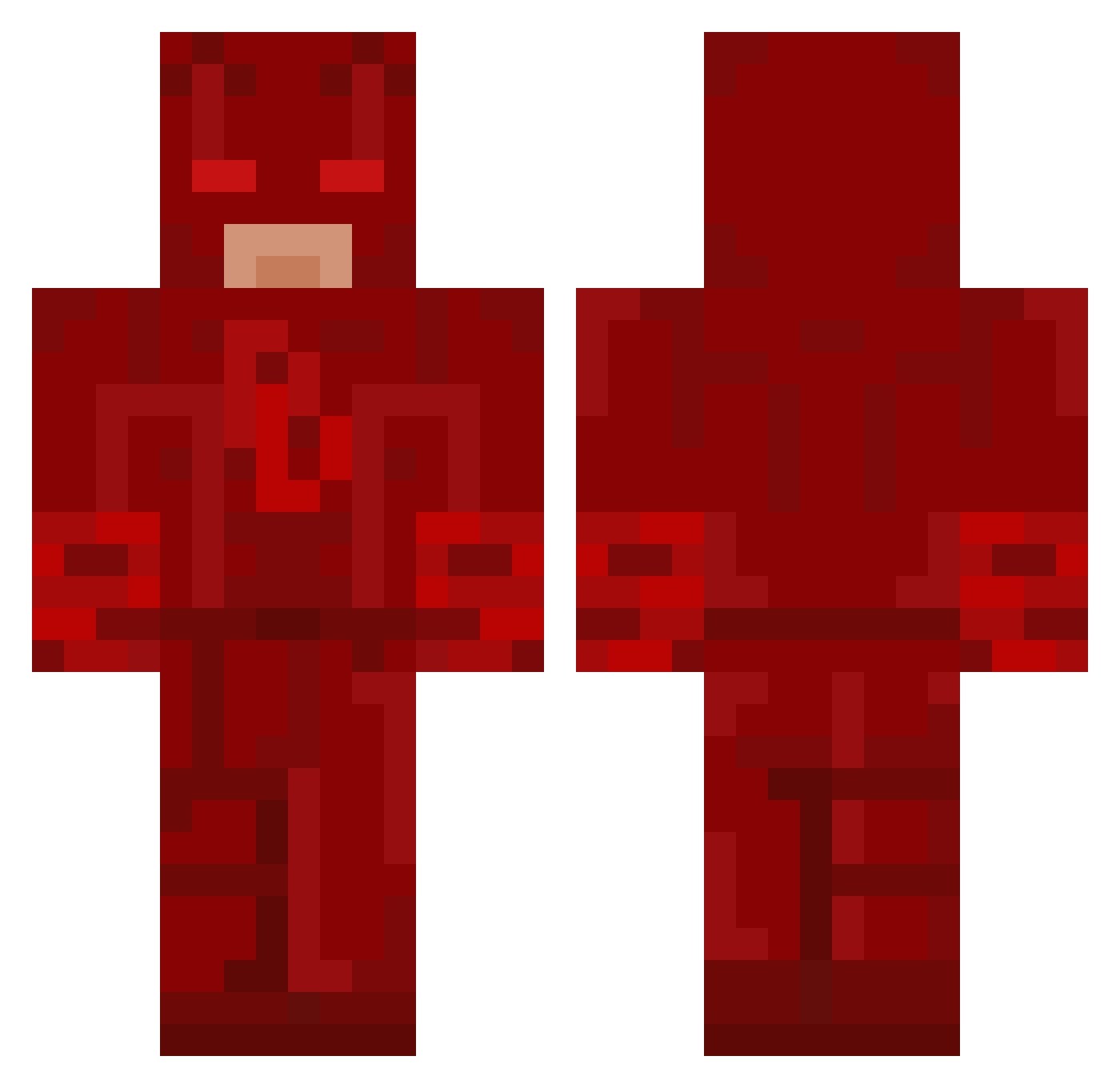 Kobe1023 Minecraft skin, front and back view