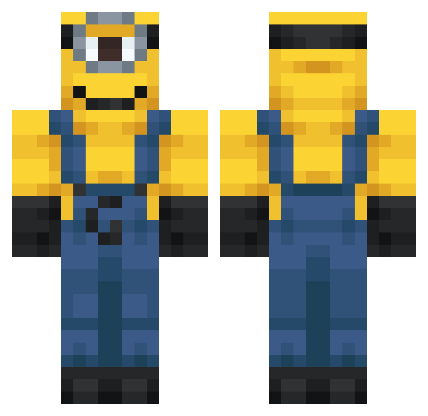 Bautoronjas Minecraft skin, front and back view