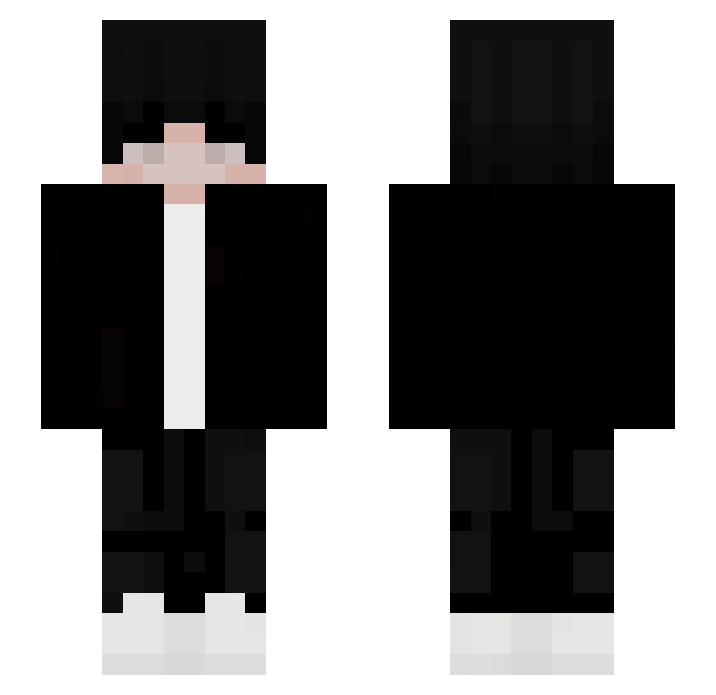 AlanGamerMac Minecraft skin, front and back view