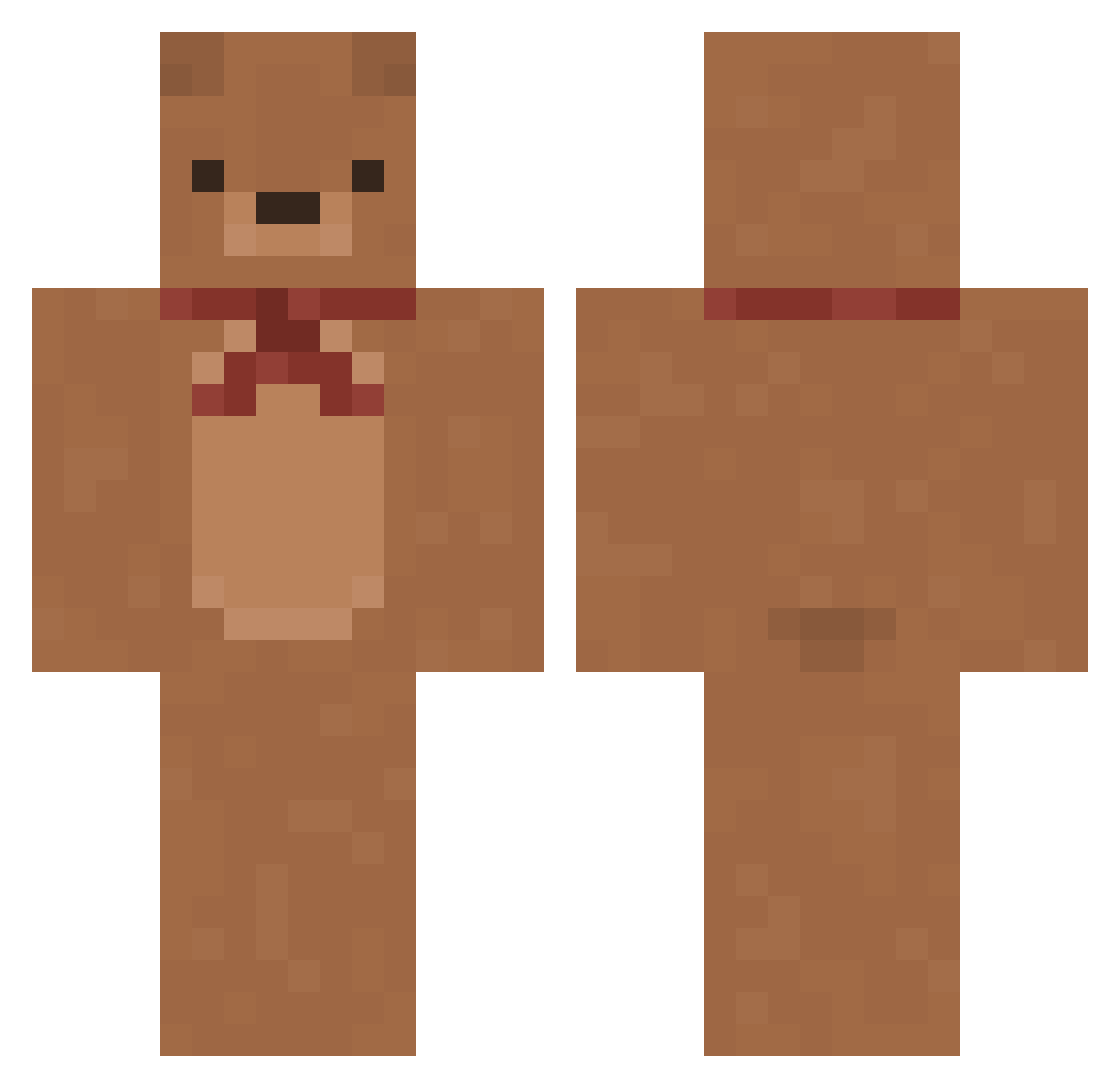 namykun Minecraft skin, front and back view