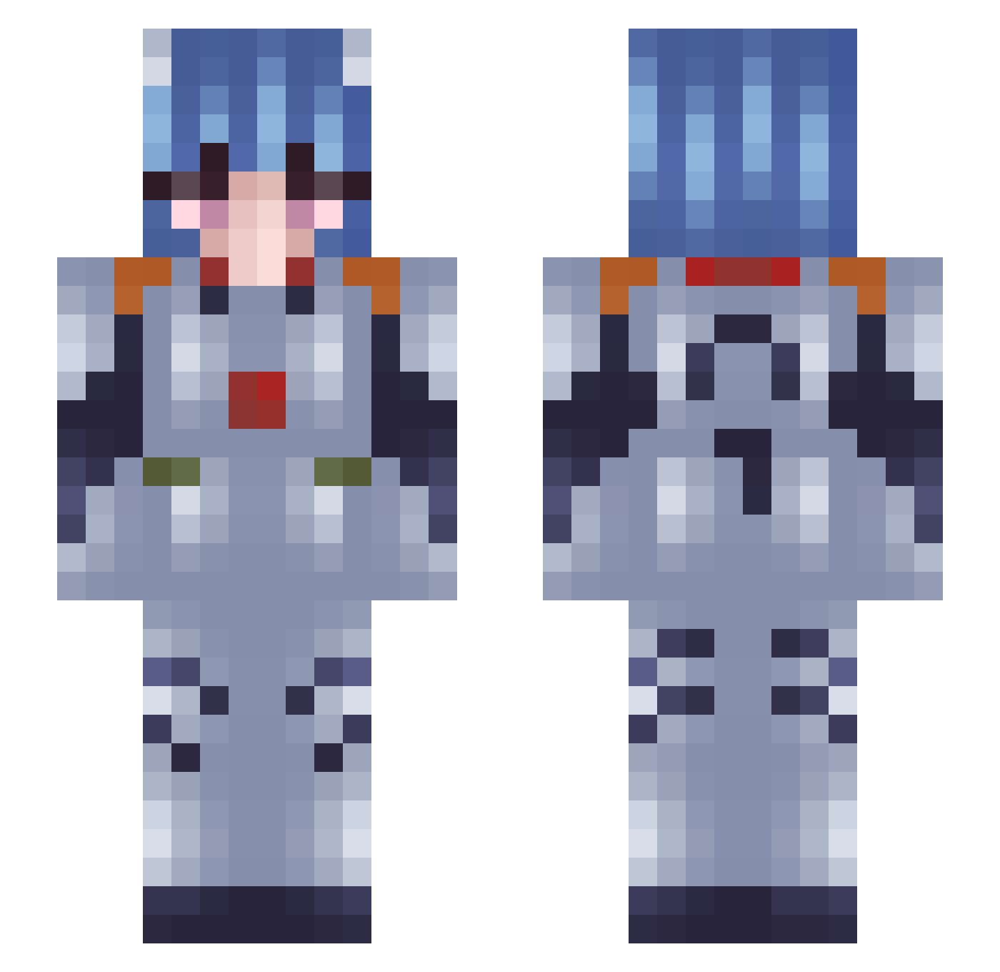 frumundasun Minecraft skin, front and back view