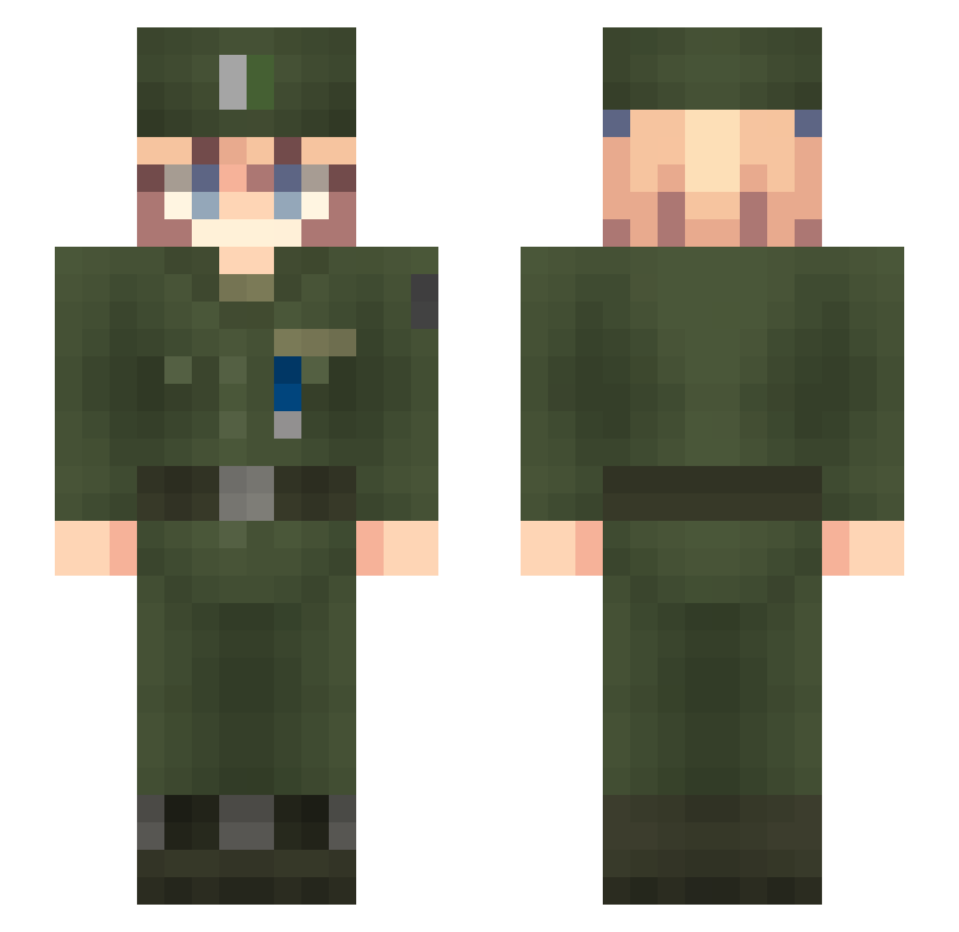 Baltitoxp98 Minecraft skin, front and back view