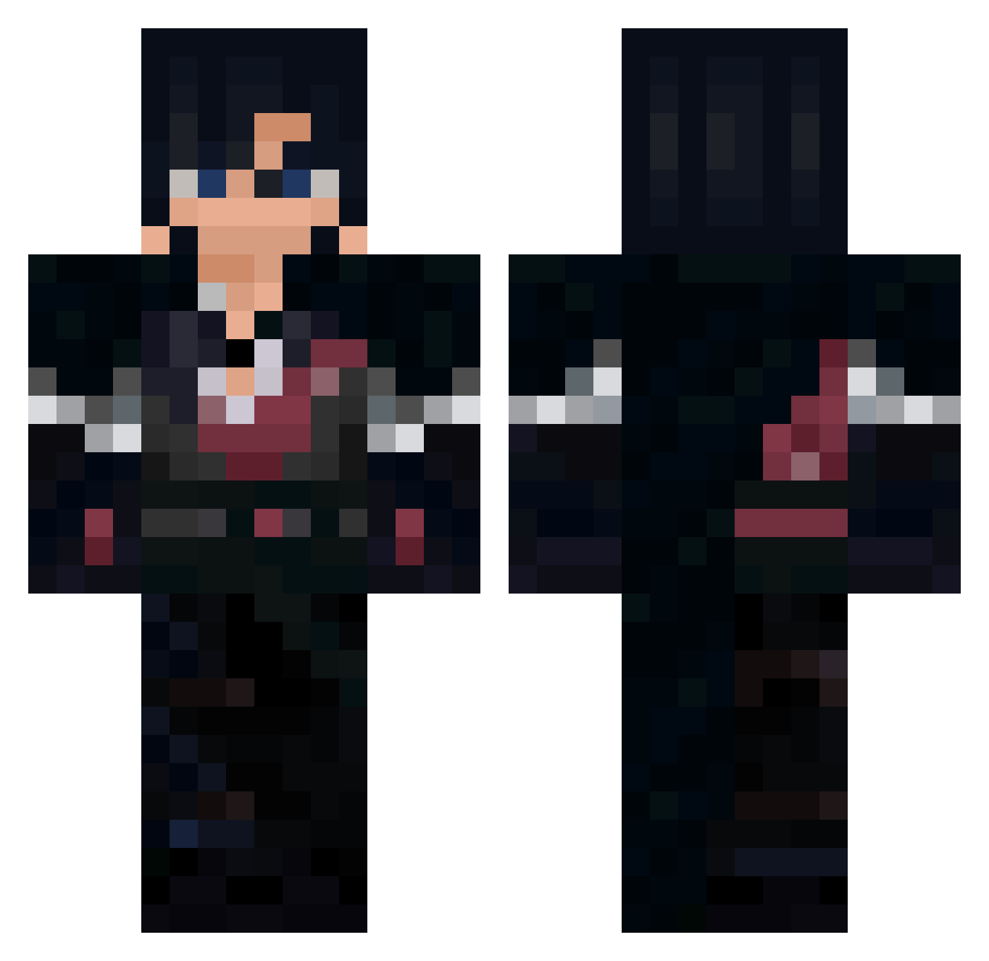 Acid4656 Minecraft skin, front and back view