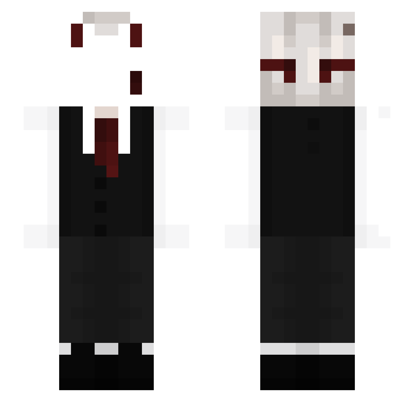 _Gate_Keeper_ Minecraft skin, front and back view