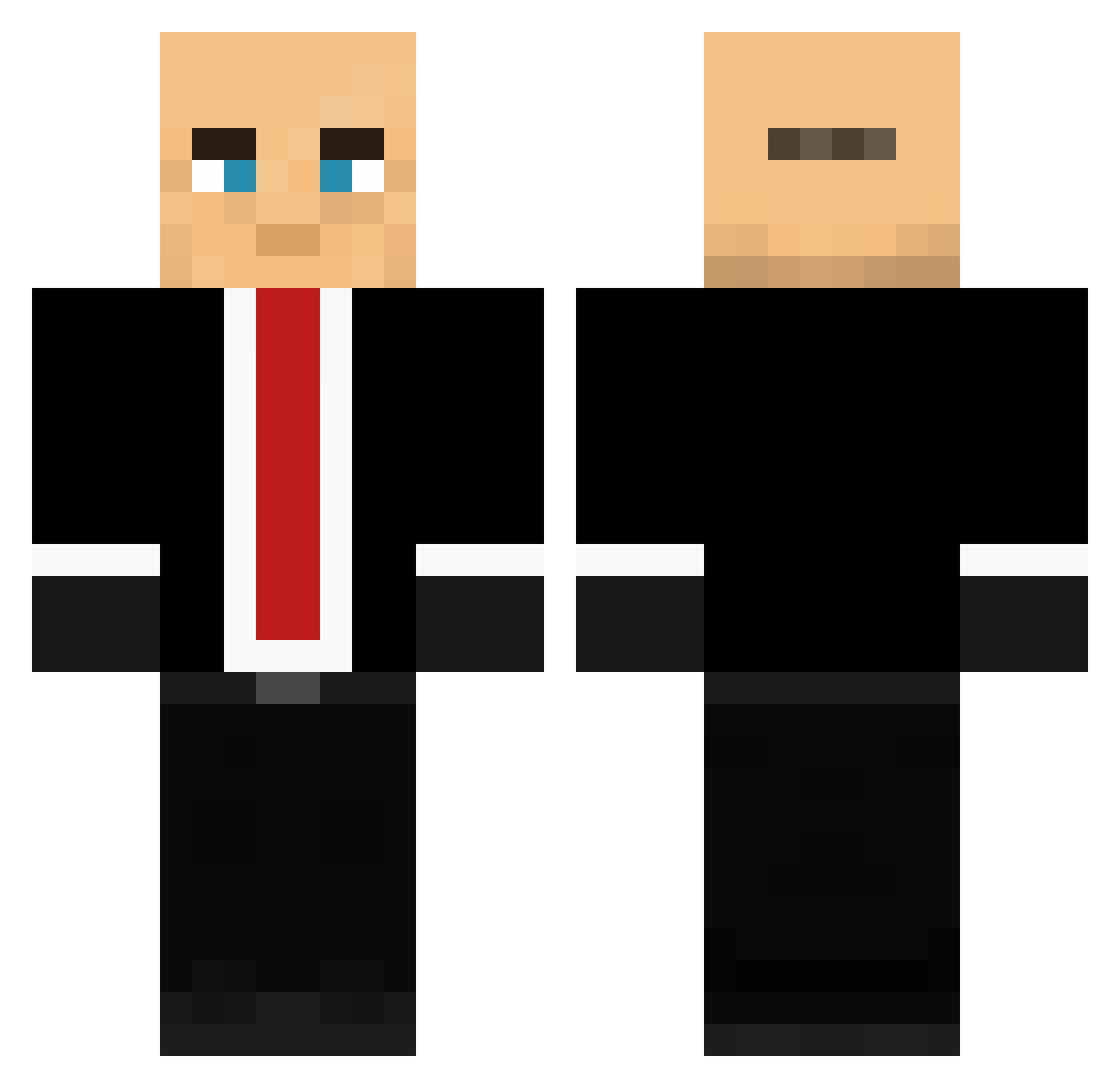 TheMegaMan42038 Minecraft skin, front and back view