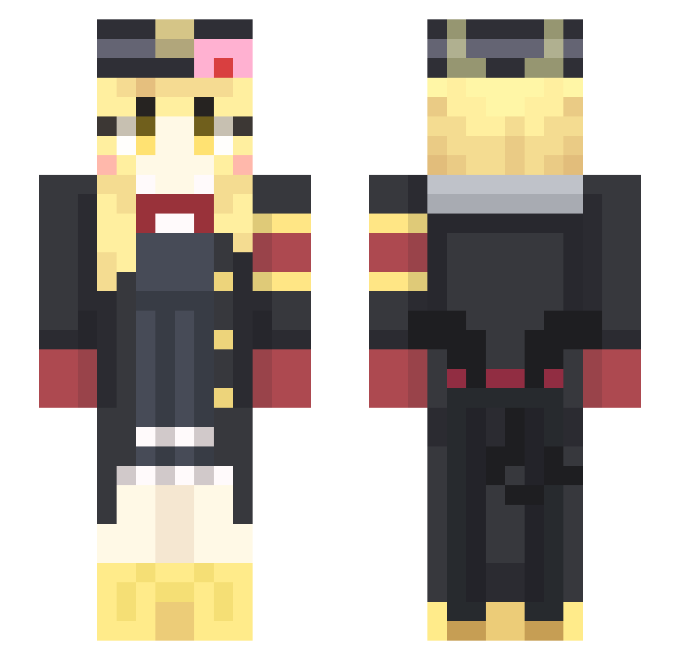AsPho_9 Minecraft skin, front and back view