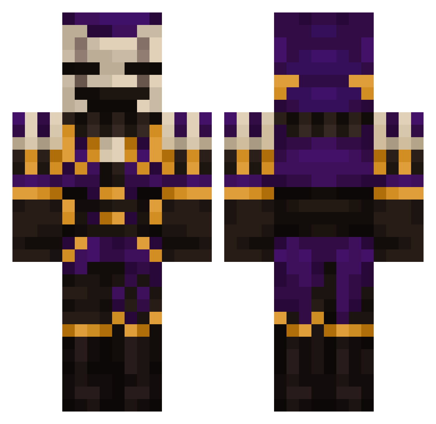 Typez_AD Minecraft skin, front and back view