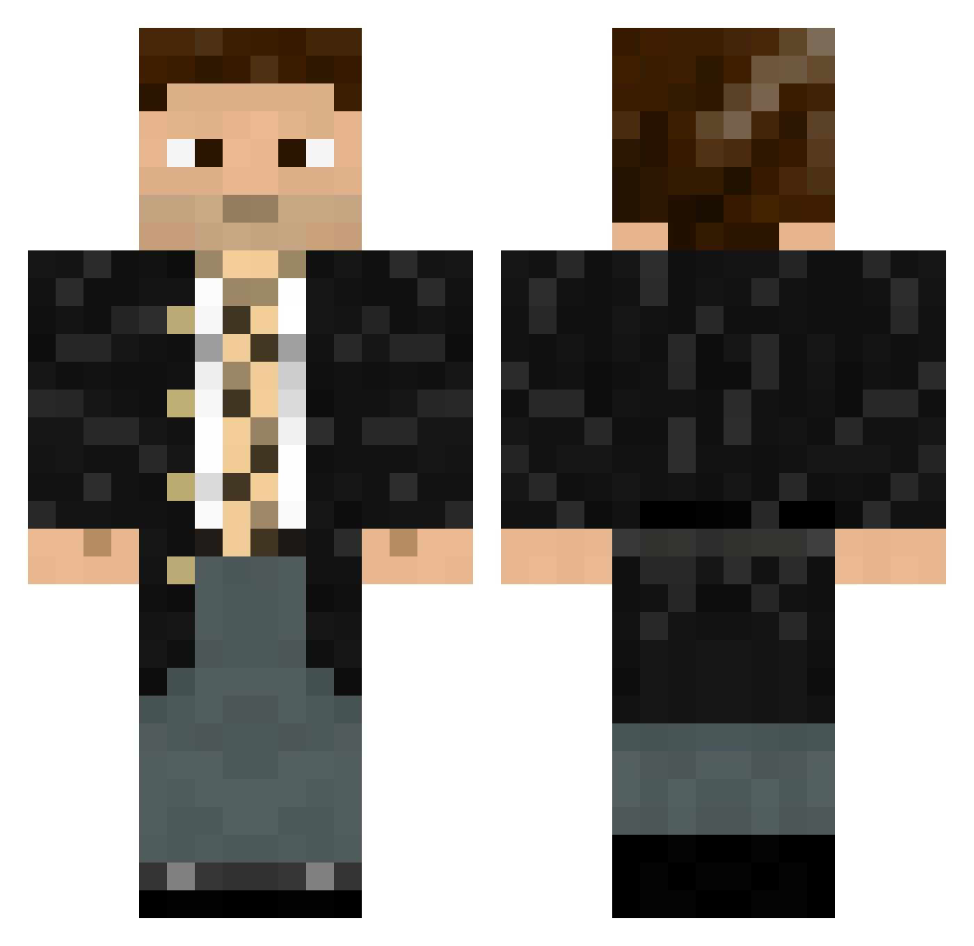 NikolaiBelinski1 Minecraft skin, front and back view
