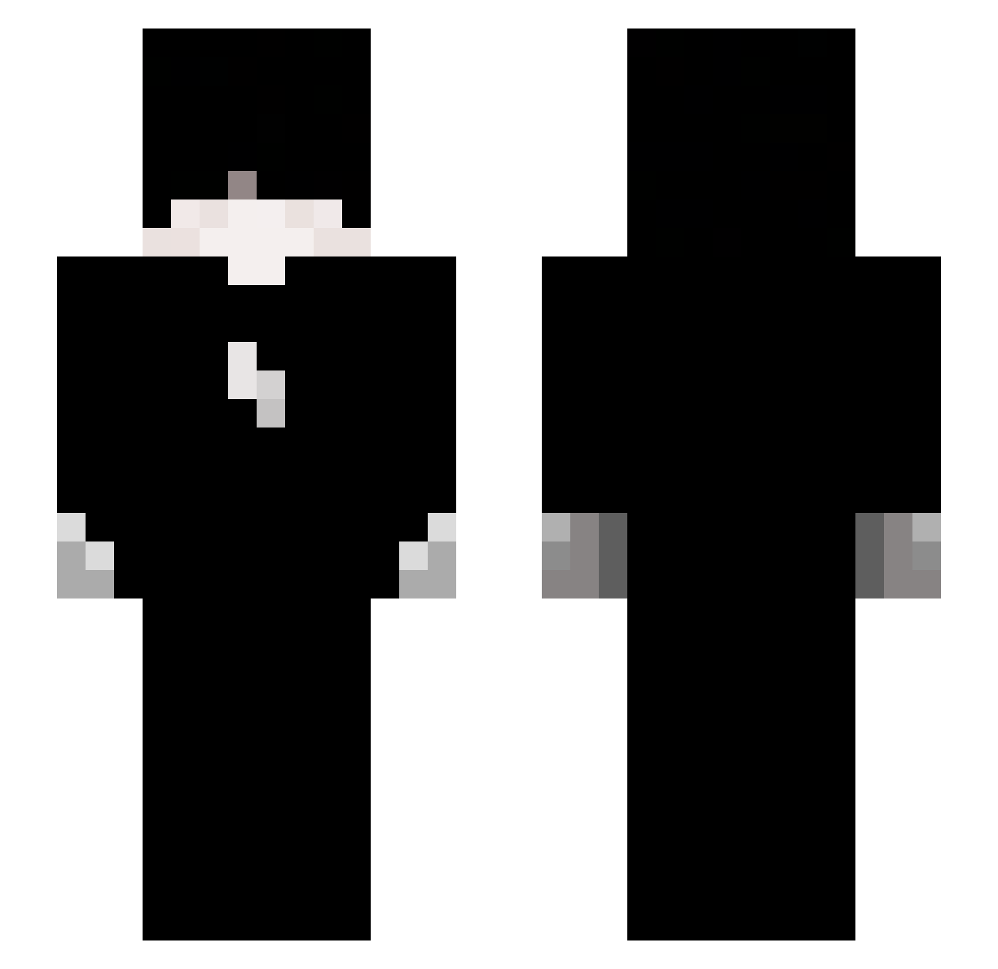 L9K4 Minecraft skin, front and back view