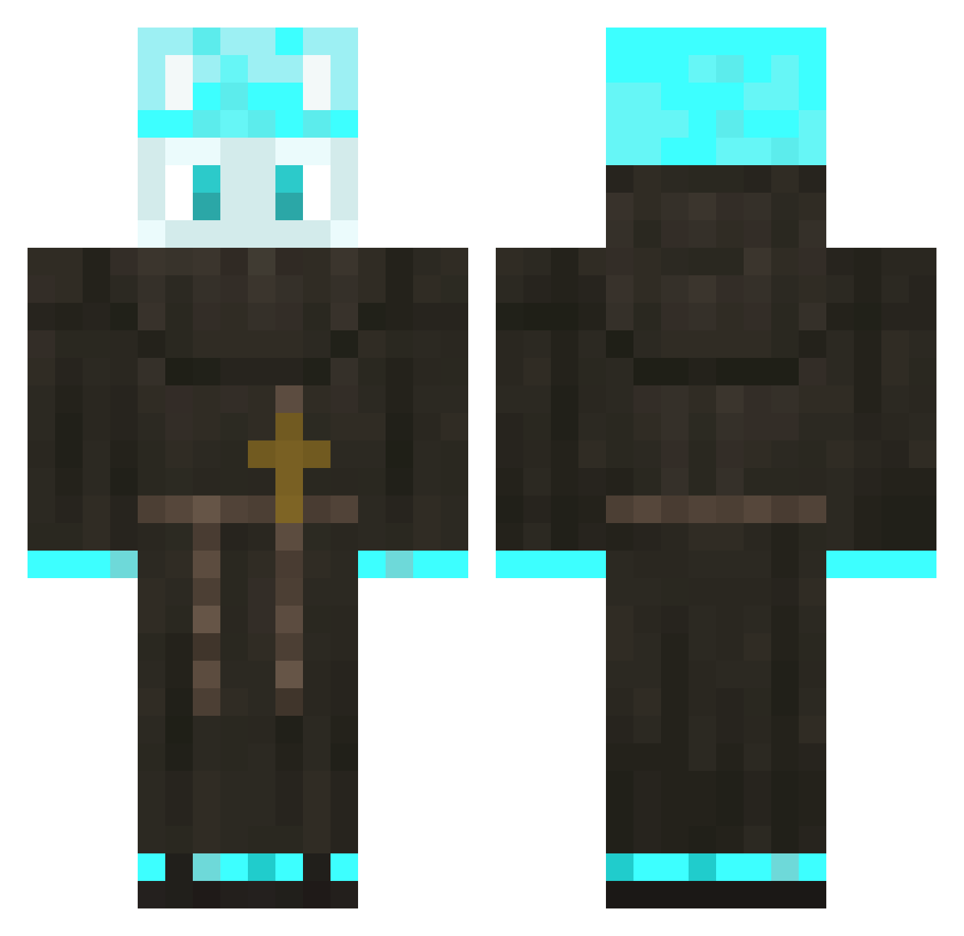 Trex2009 Minecraft skin, front and back view