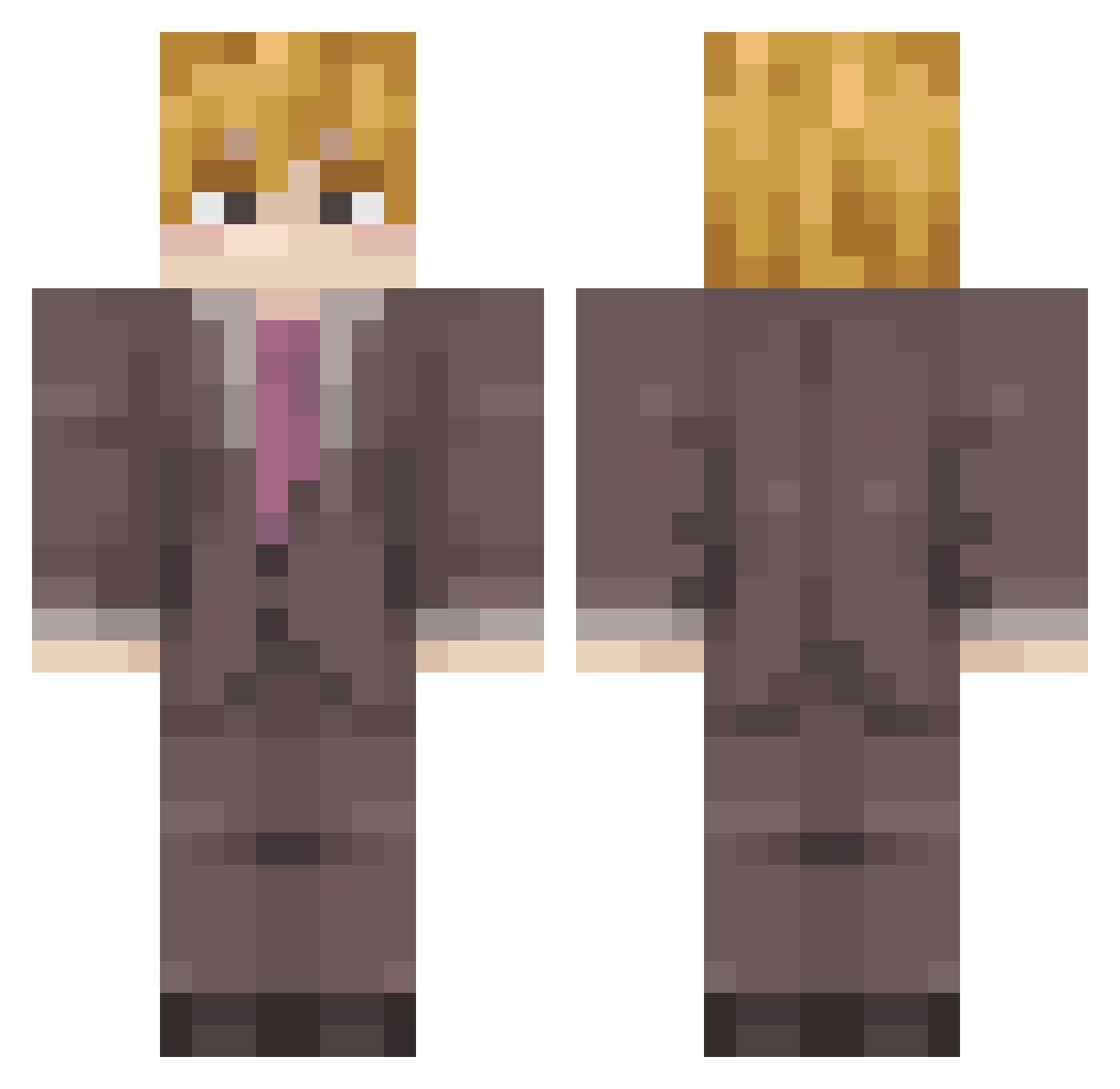 Shadow_ZZ1124 Minecraft skin, front and back view