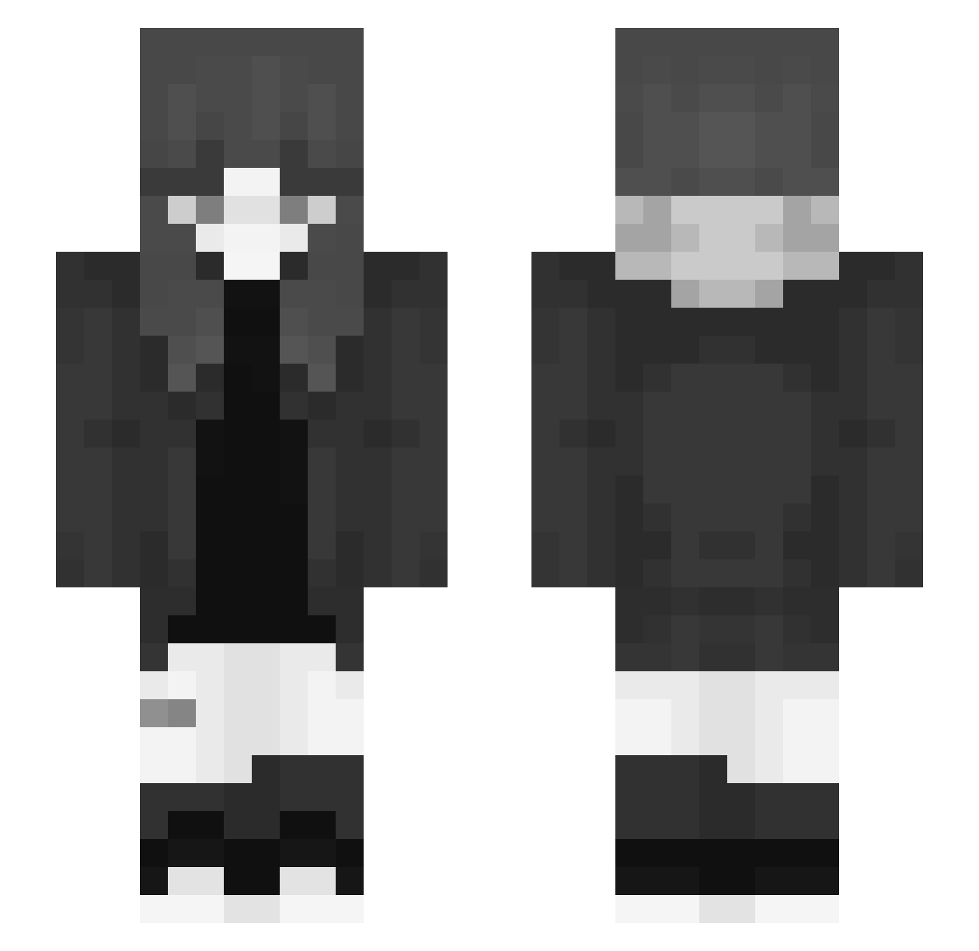 VOID_VISIONS Minecraft skin, front and back view