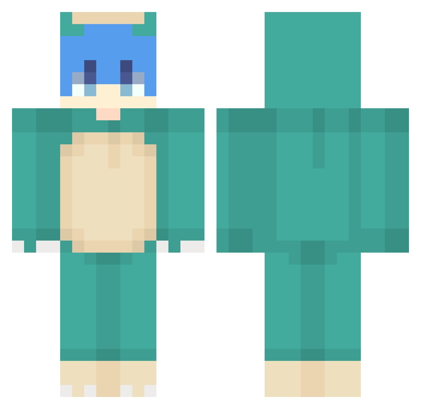 skvmf0203 Minecraft skin, front and back view