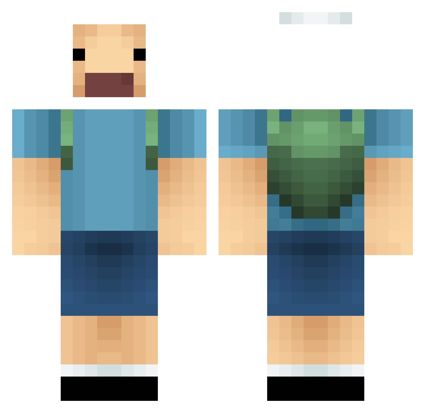 ceil Minecraft skin, front and back view