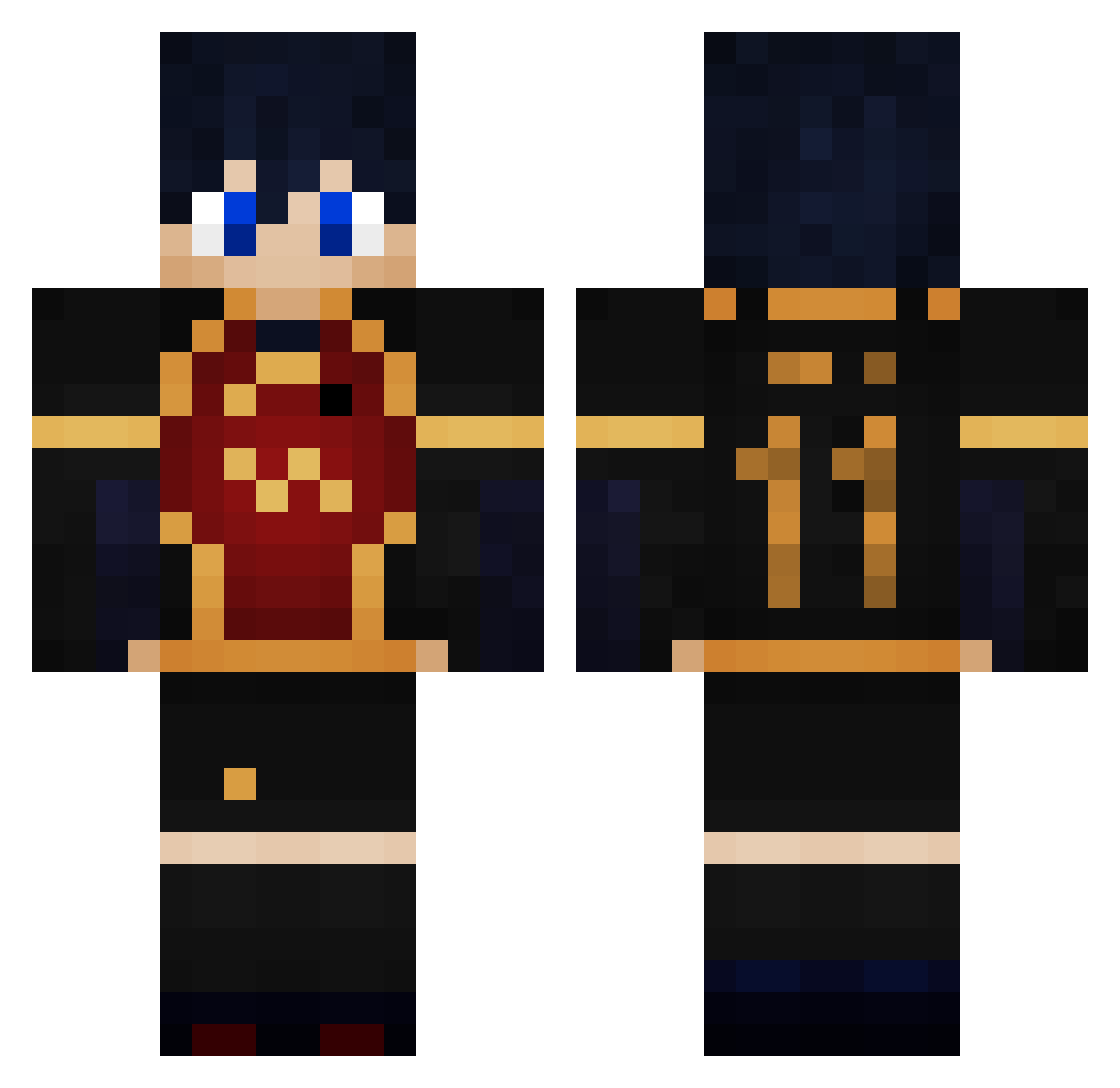 d_jur0 Minecraft skin, front and back view