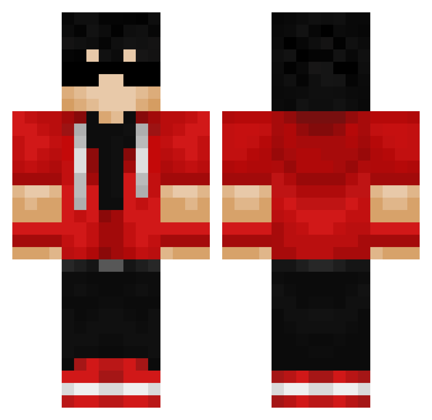 sedishforjesus Minecraft skin, front and back view