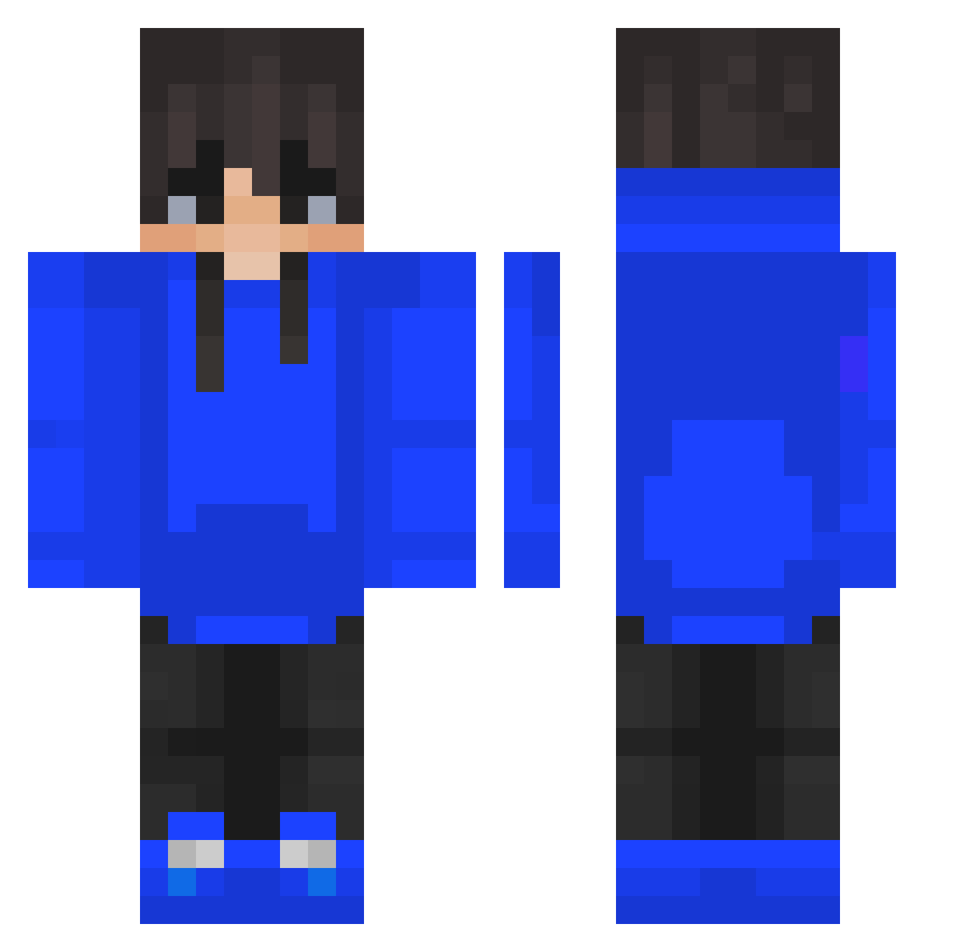 xMohamed_gamee Minecraft skin, front and back view