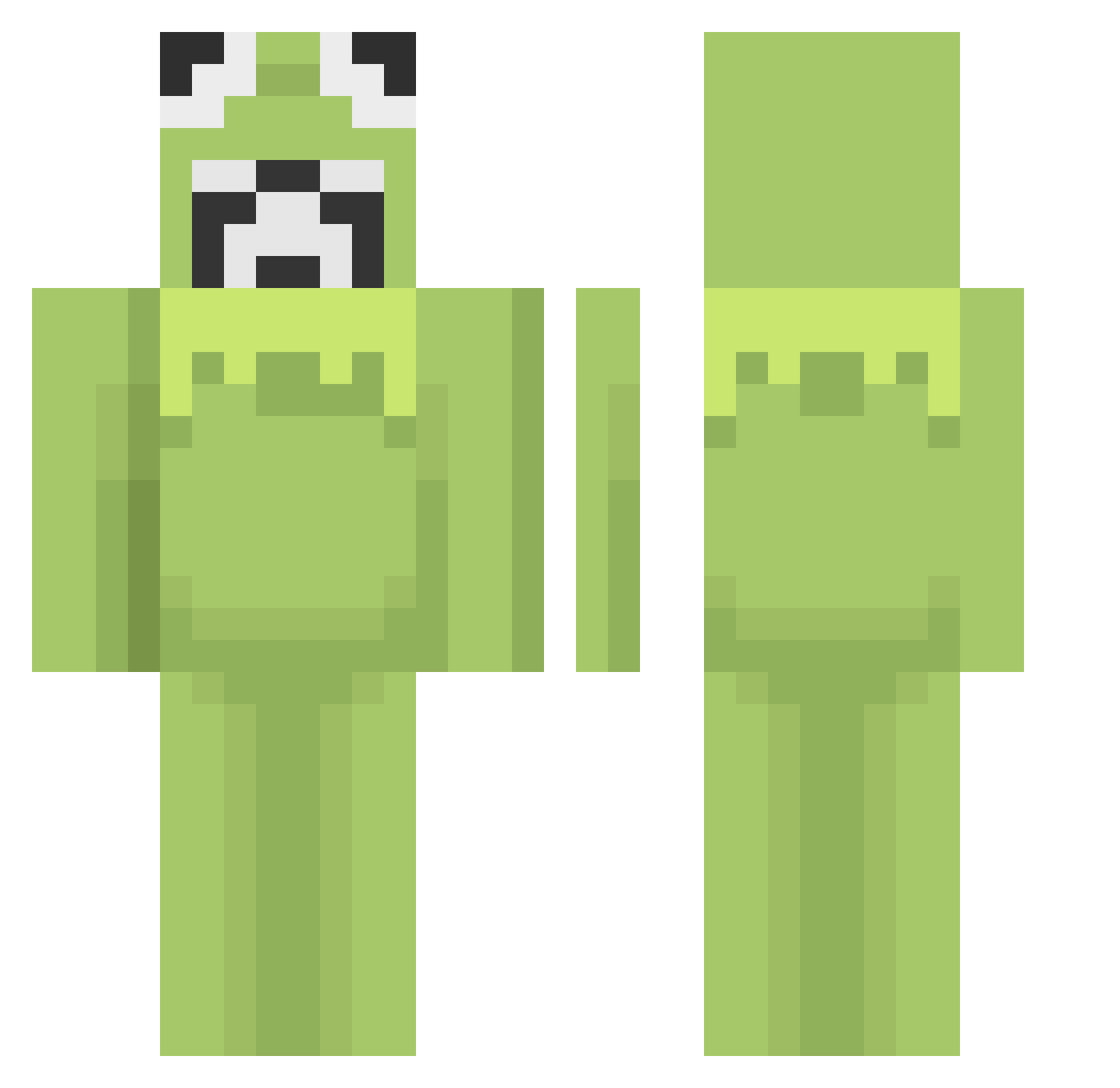 steficoolgirl Minecraft skin, front and back view