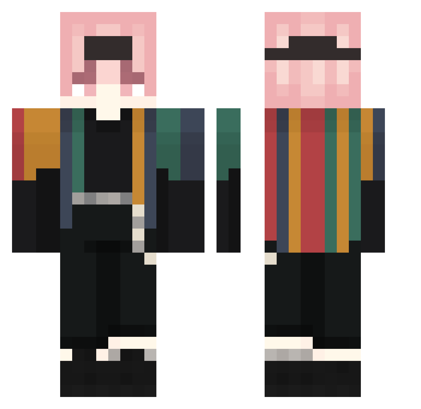 oPlex_ Minecraft skin, front and back view