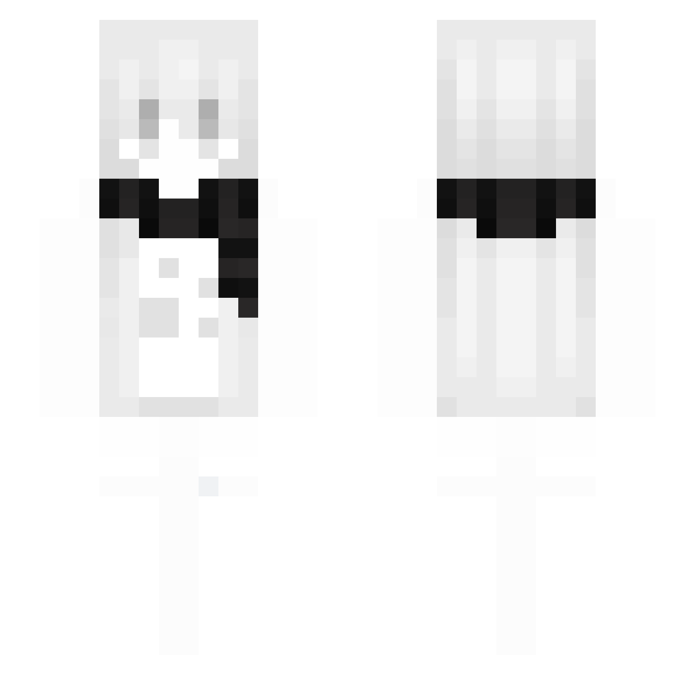 Strow Minecraft skin, front and back view