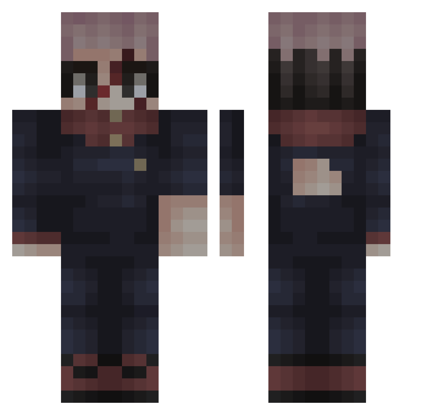 __BunnyBun__ Minecraft skin, front and back view