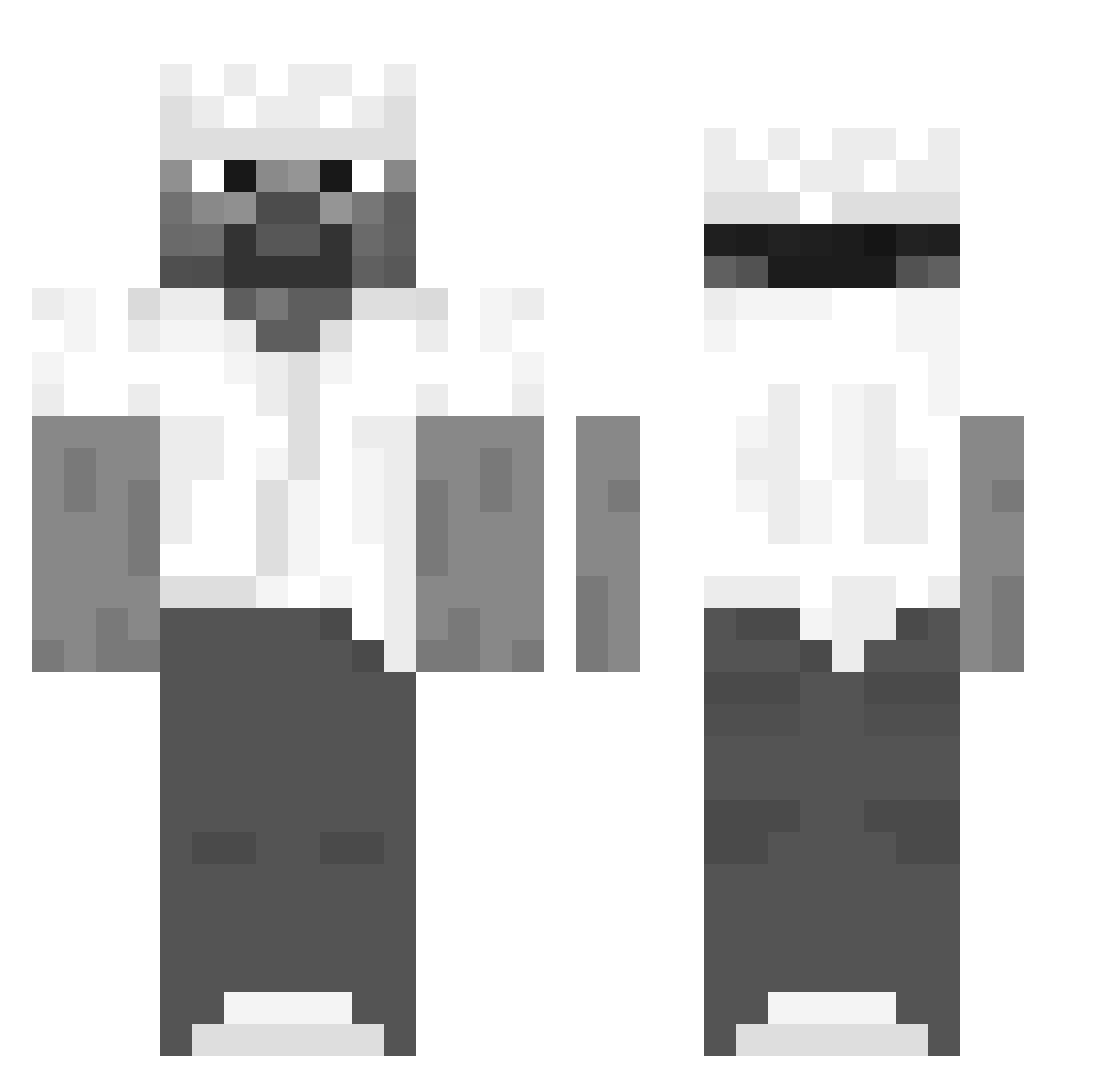 monster__097 Minecraft skin, front and back view
