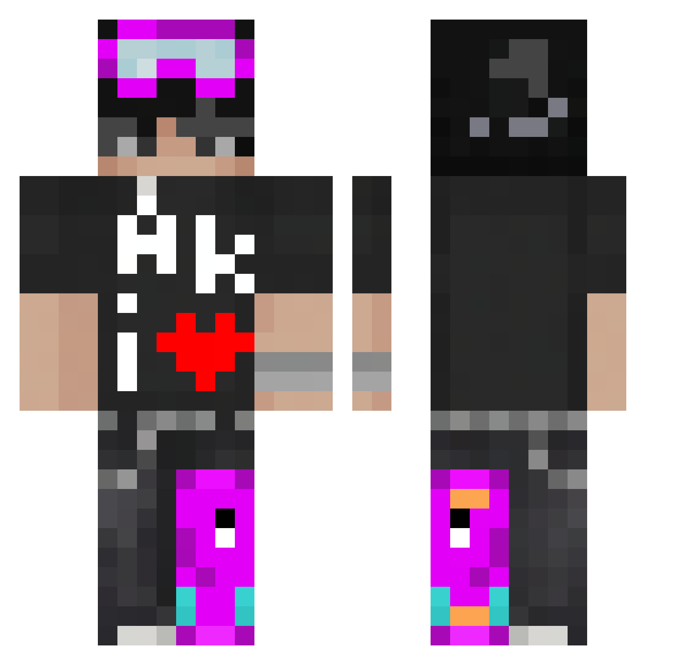 nalesn1kk Minecraft skin, front and back view