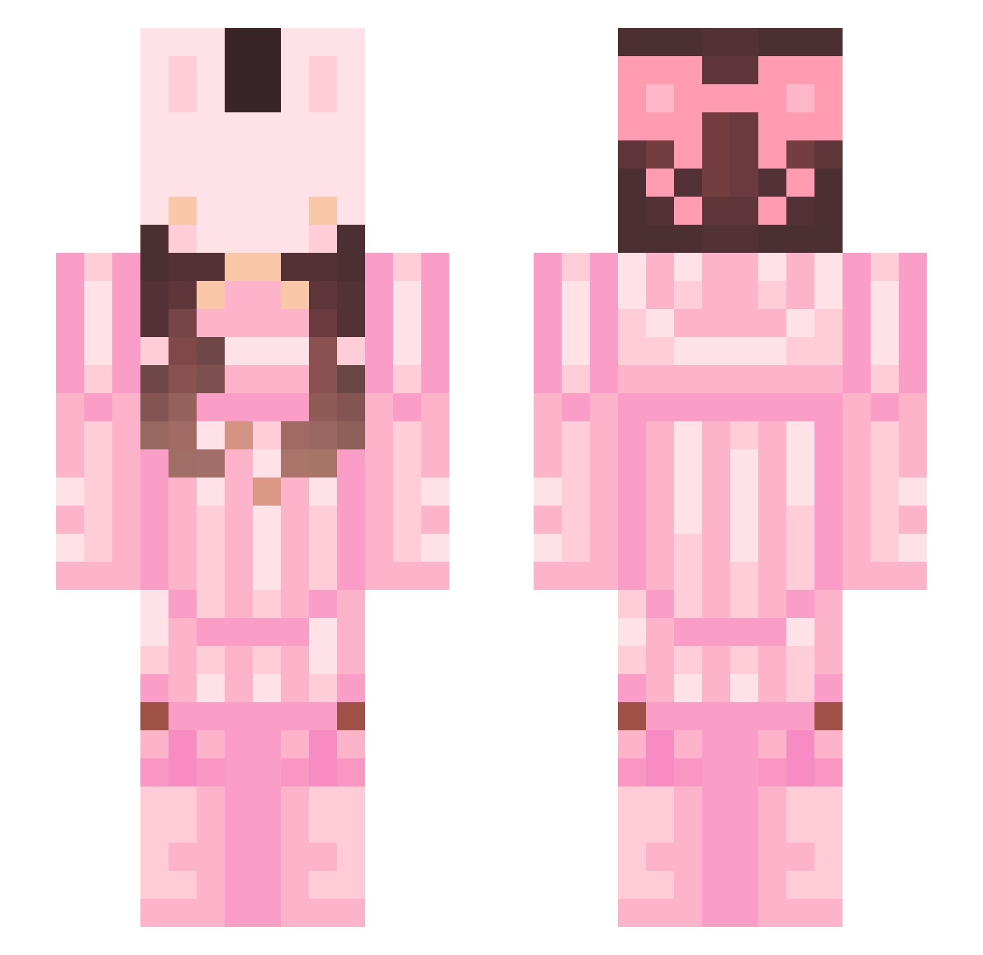 Dal_Tokki Minecraft skin, front and back view