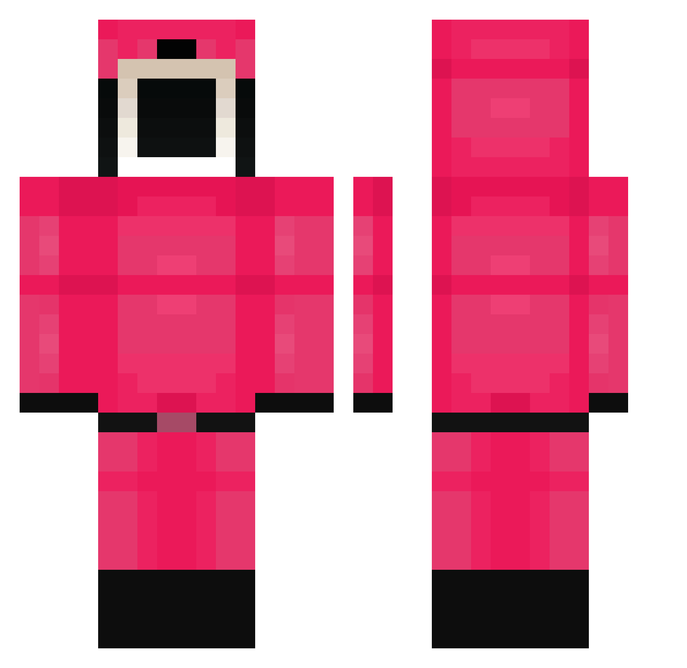 Turtlemaster7392 Minecraft skin, front and back view