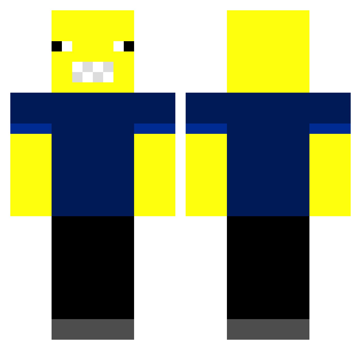 SmallGremlin029 Minecraft skin, front and back view