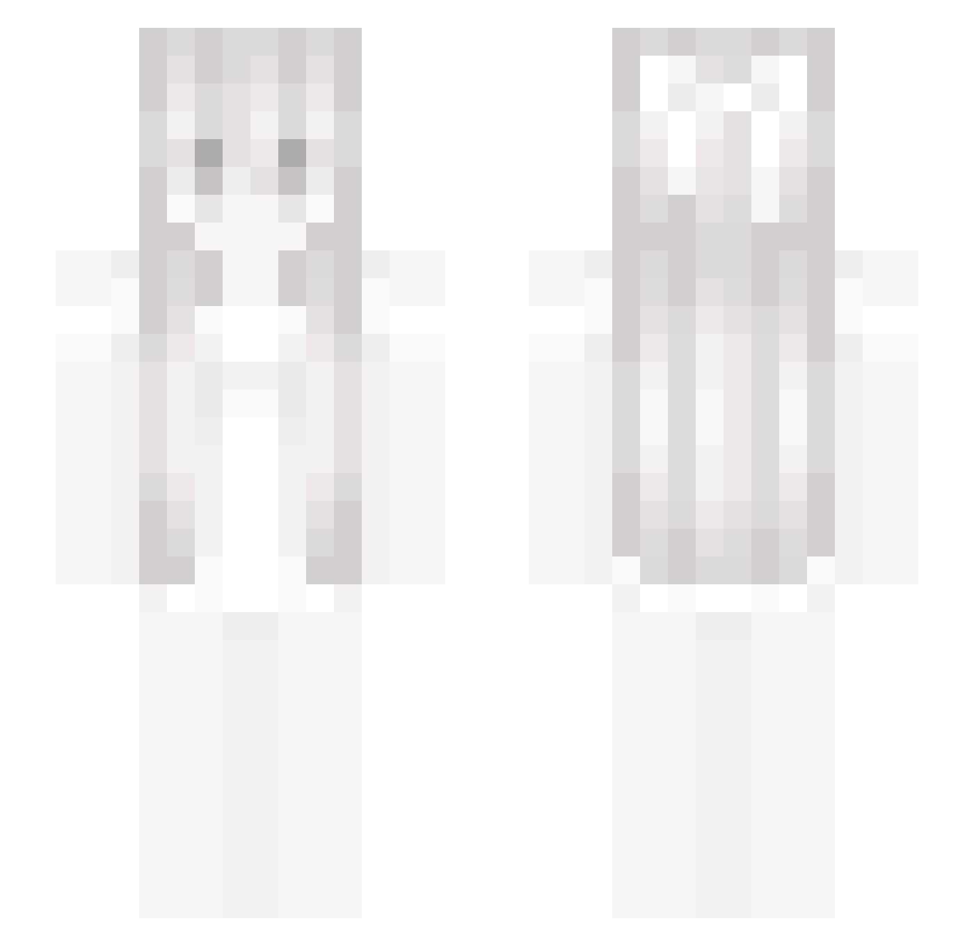blockuout Minecraft skin, front and back view