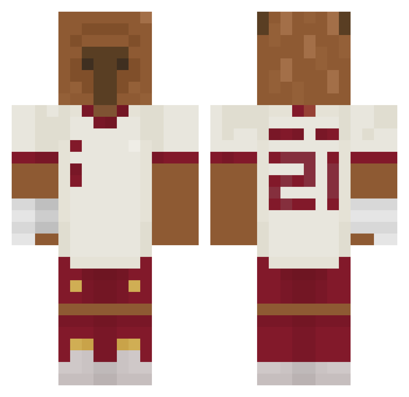 __Javii__ Minecraft skin, front and back view