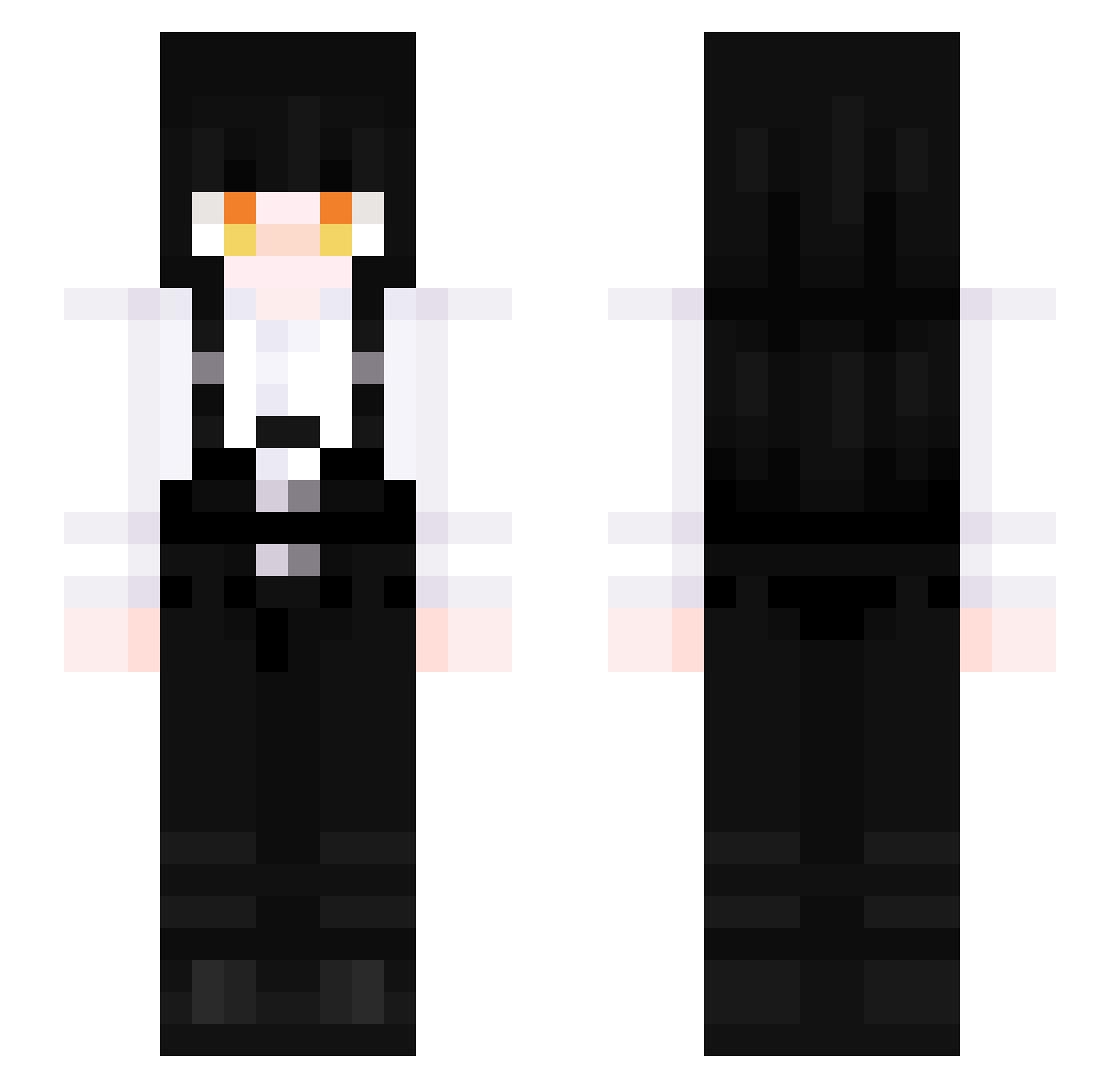 K_Channn Minecraft skin, front and back view