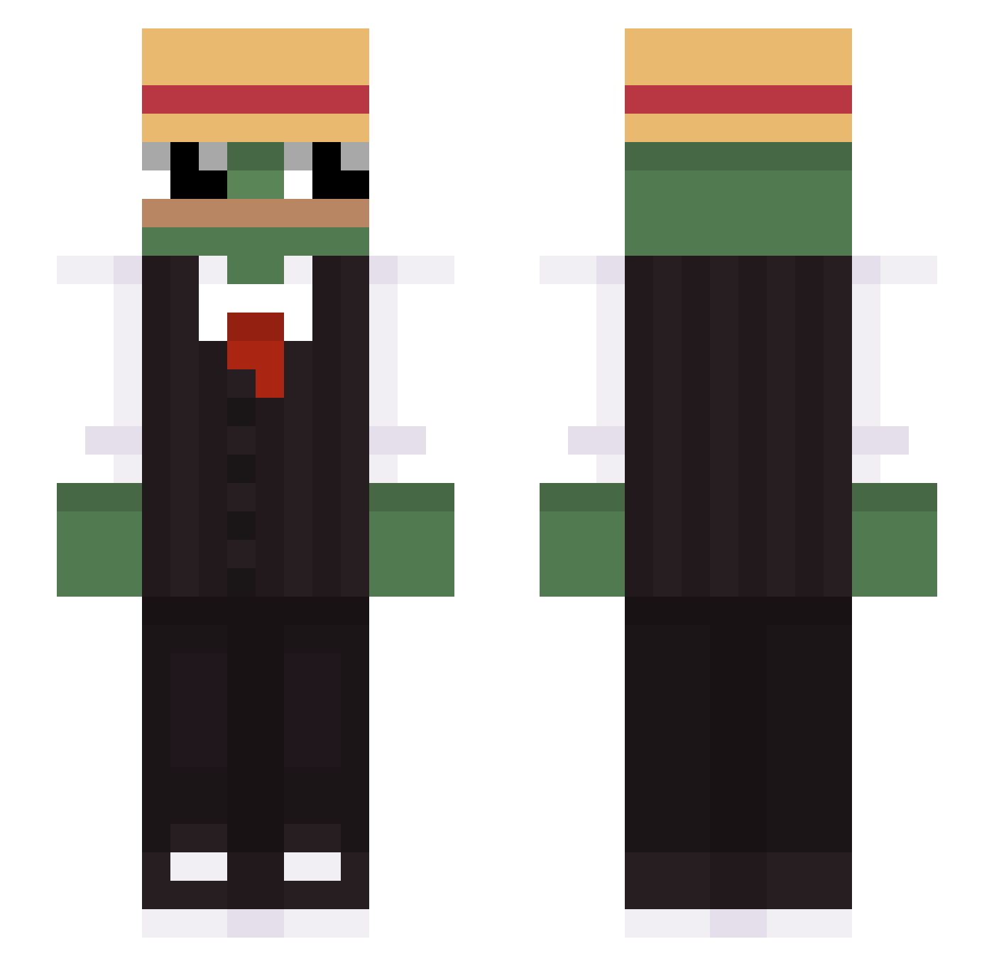 F4tchFrenzy Minecraft skin, front and back view