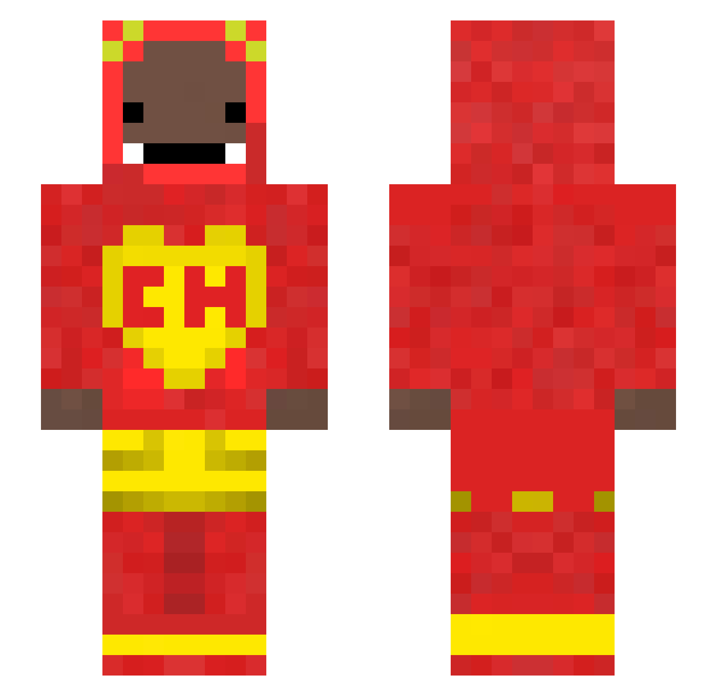EliasPintor Minecraft skin, front and back view