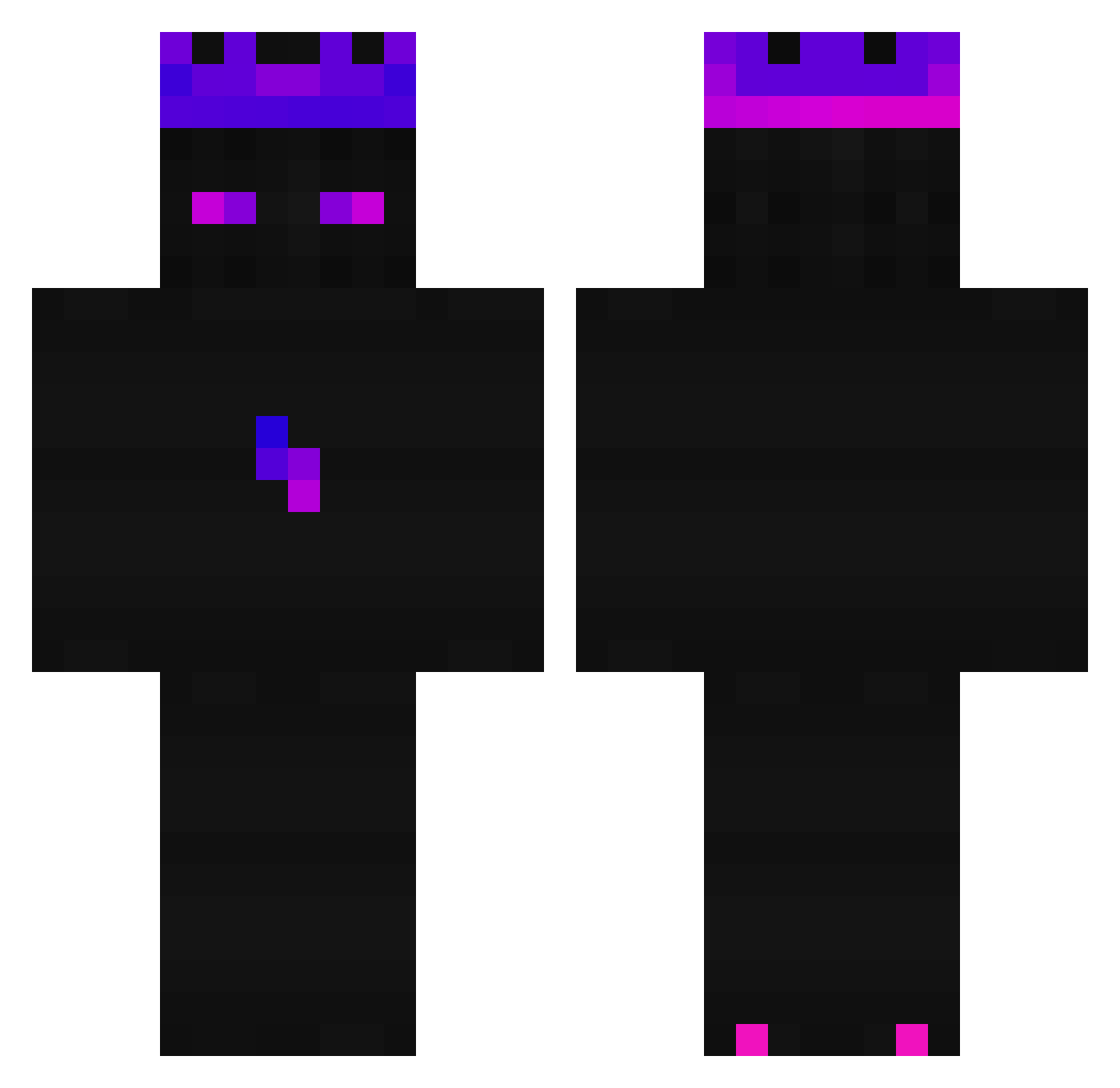 Ben1303 Minecraft skin, front and back view