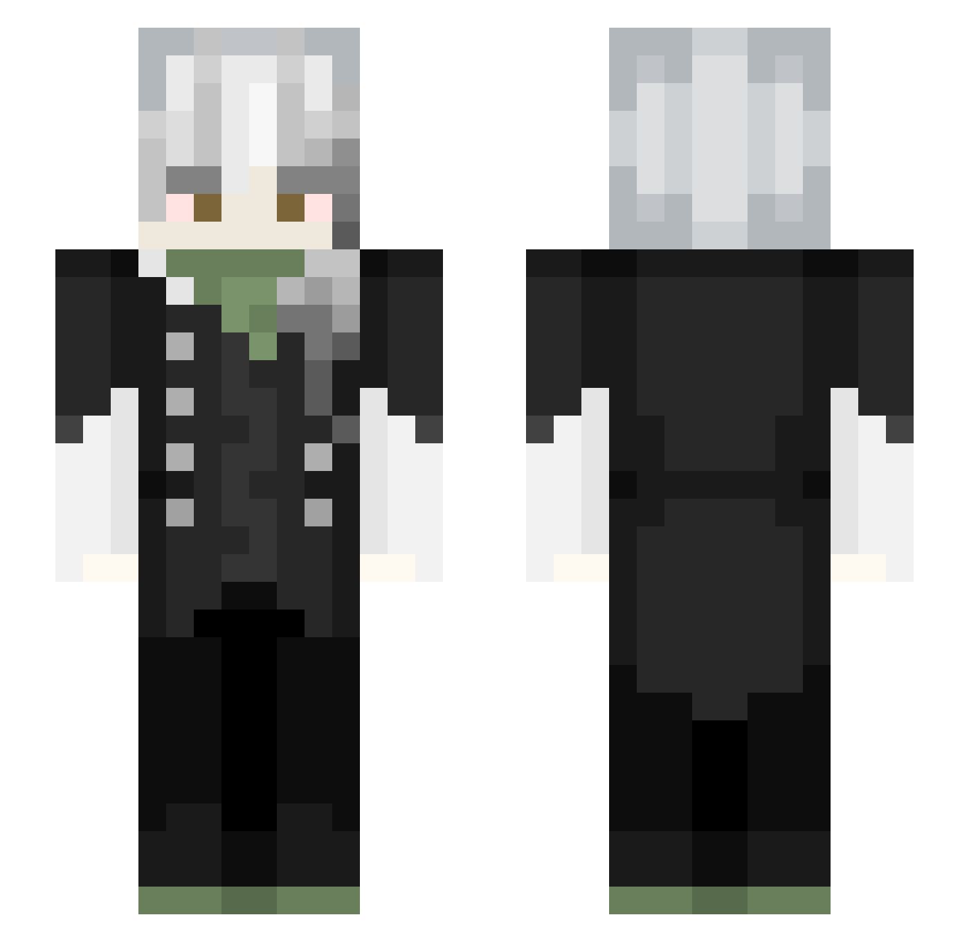 lelly_gaming Minecraft skin, front and back view