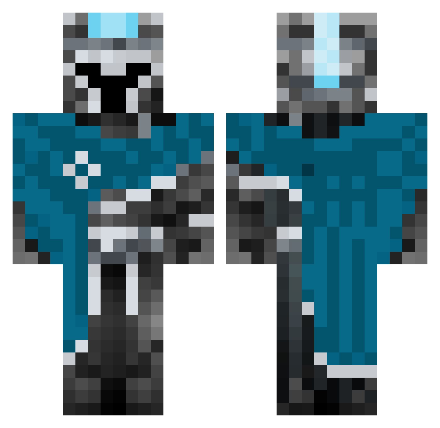 Jake_Kelly1 Minecraft skin, front and back view