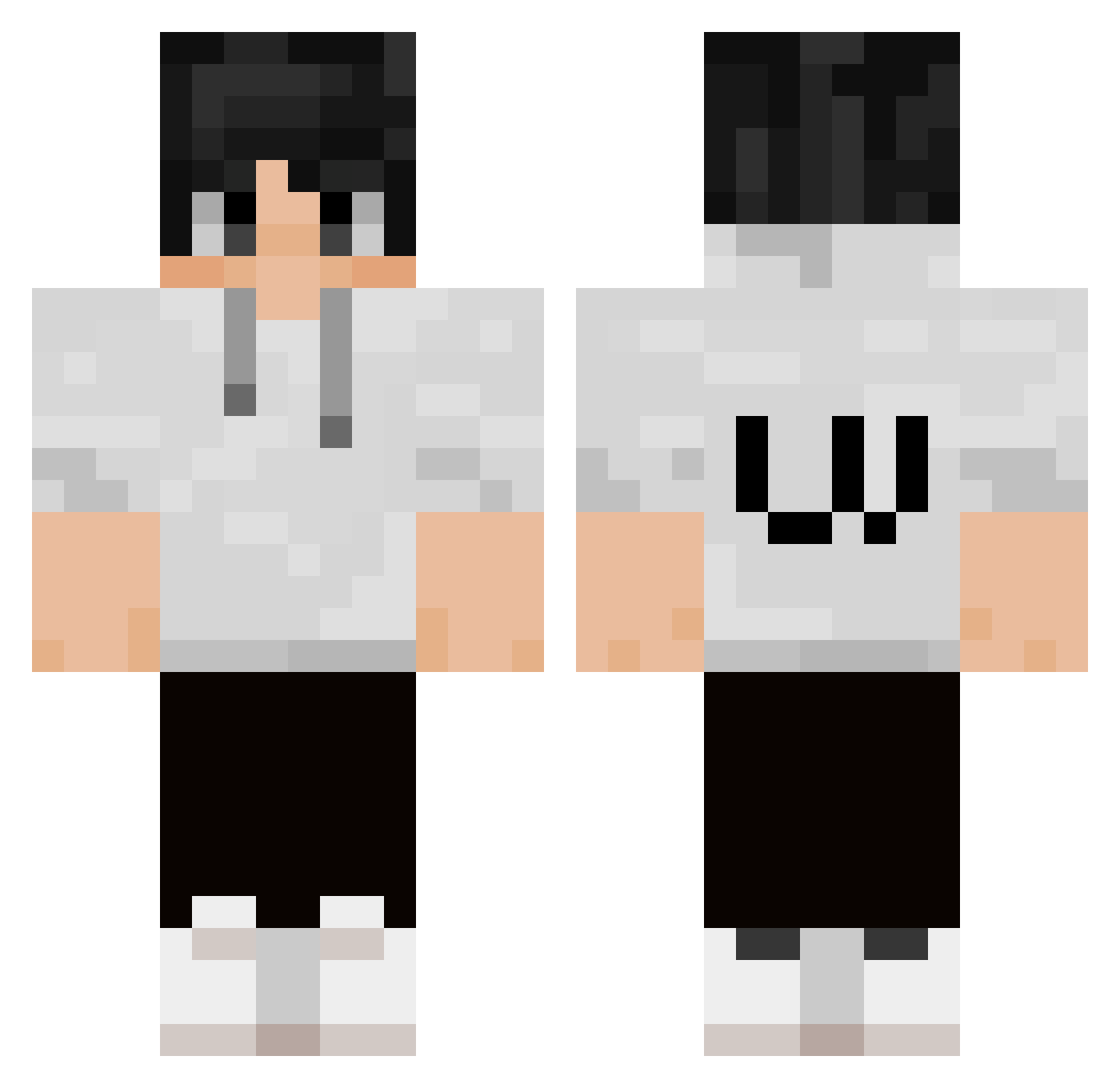 Ujae_ Minecraft skin, front and back view
