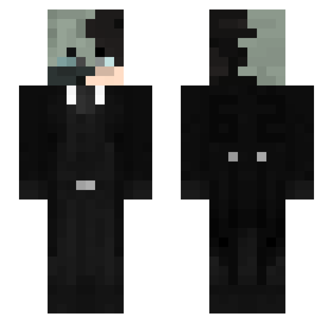 bezdarn0stb Minecraft skin, front and back view