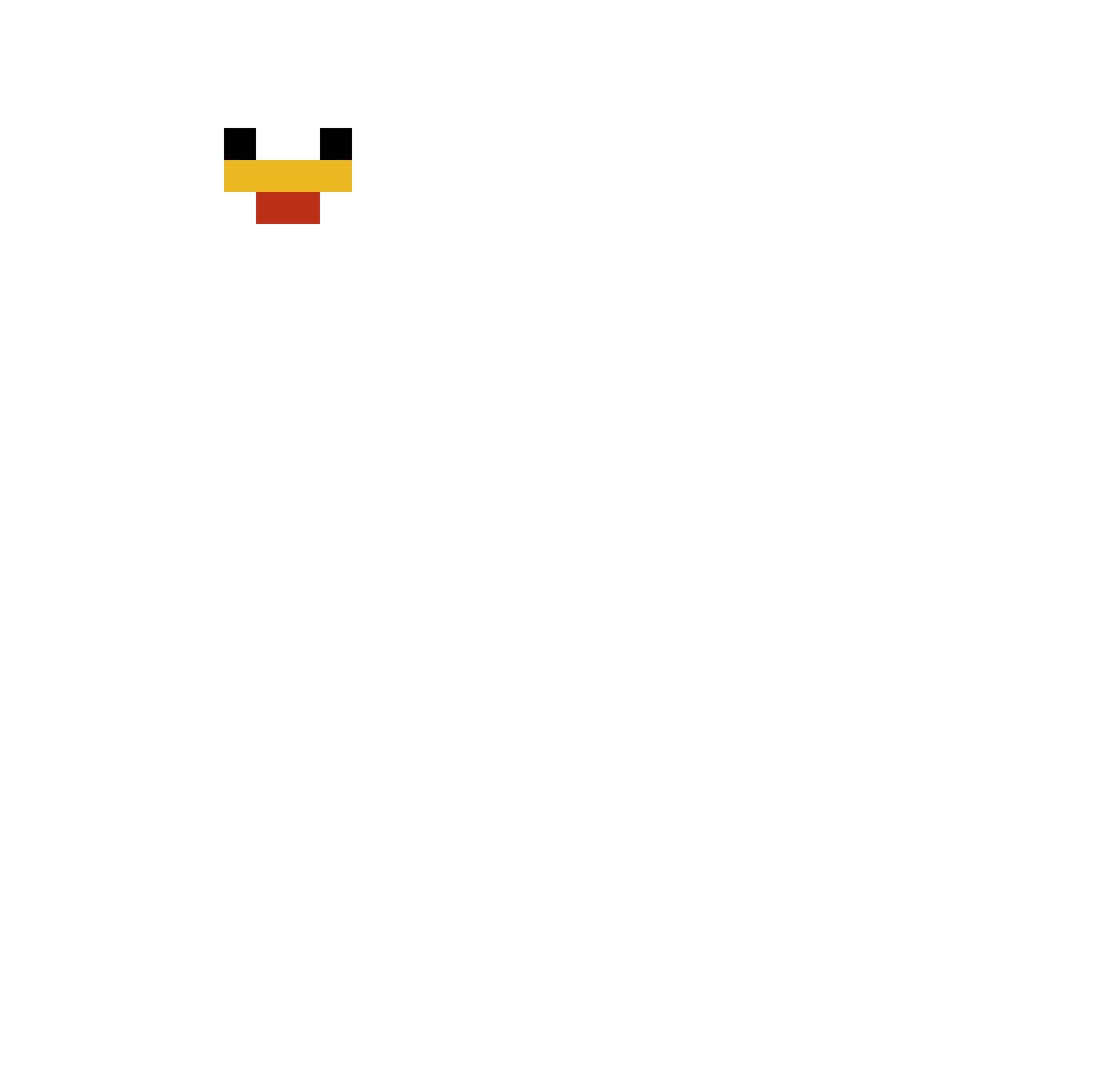 Pastumbrella Minecraft skin, front and back view